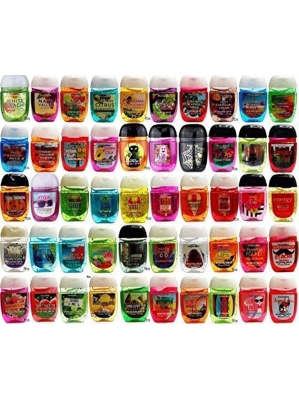 20-Pack Anti-Bacterial Hand Gel Set - Pocket-Sized, Scented, Travel-Friendly